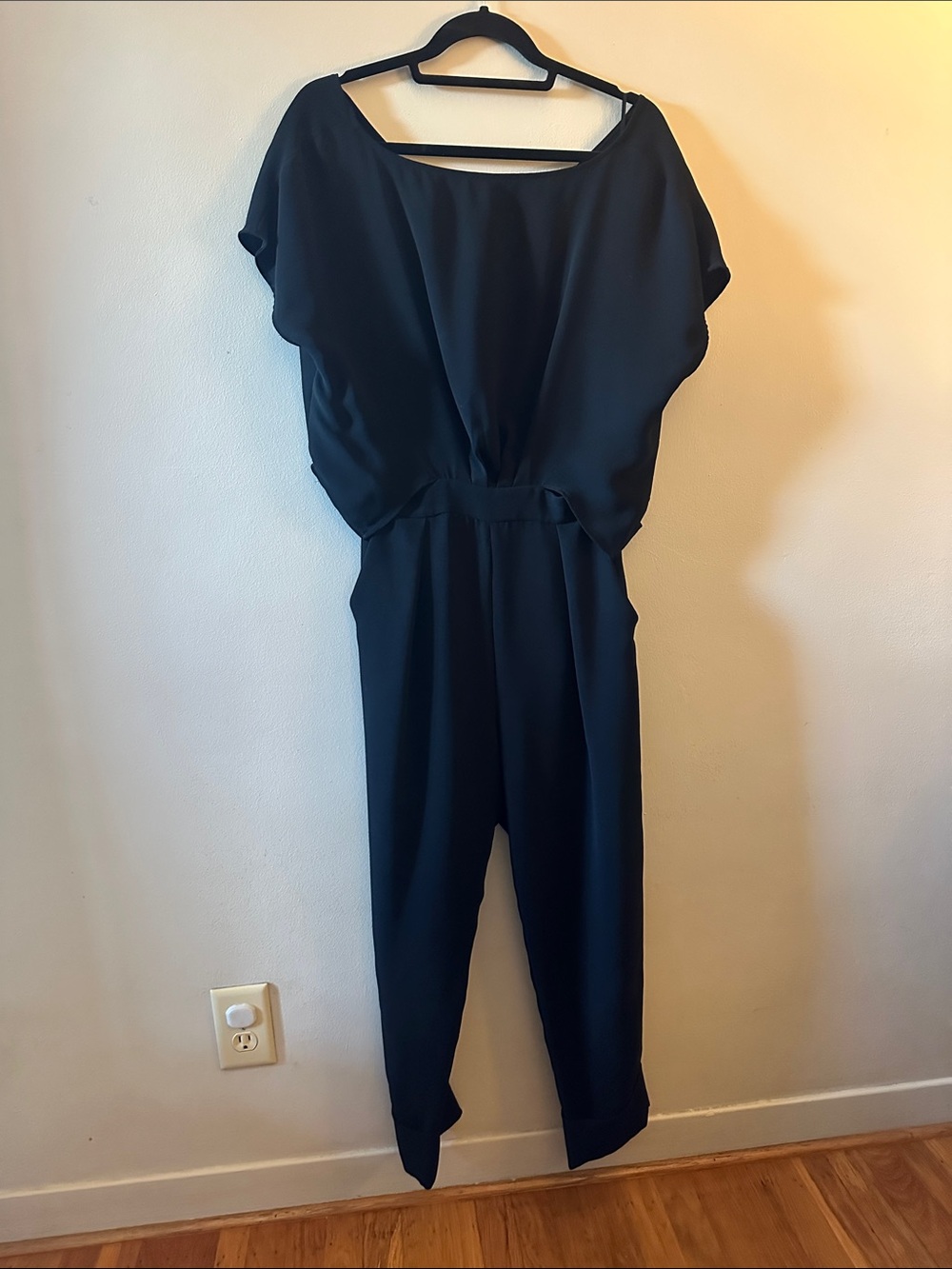 Rachel Comey Black Draped-Waist Jumpsuit